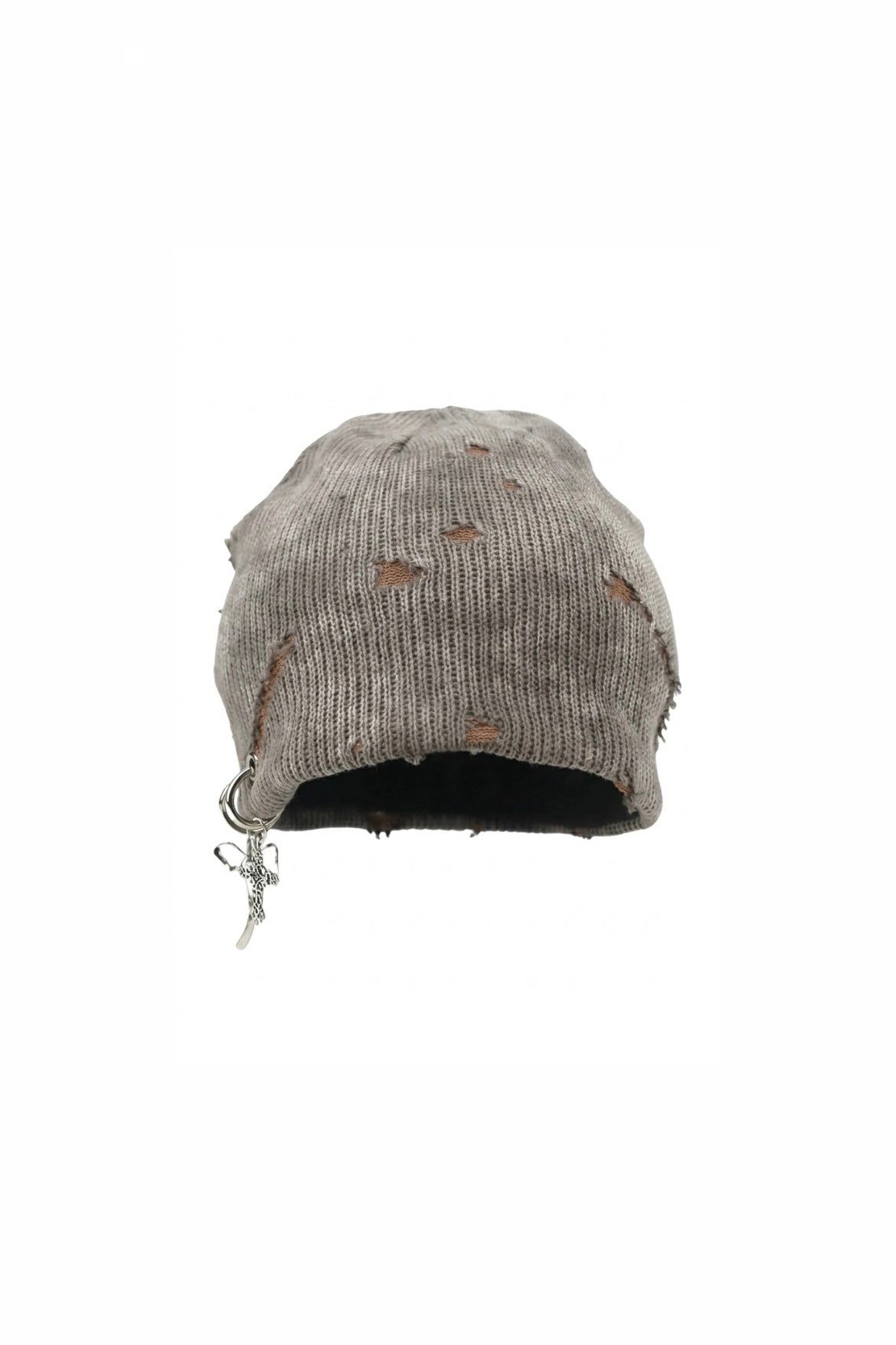 Distressed Charm Beanie – Vintage Taupe