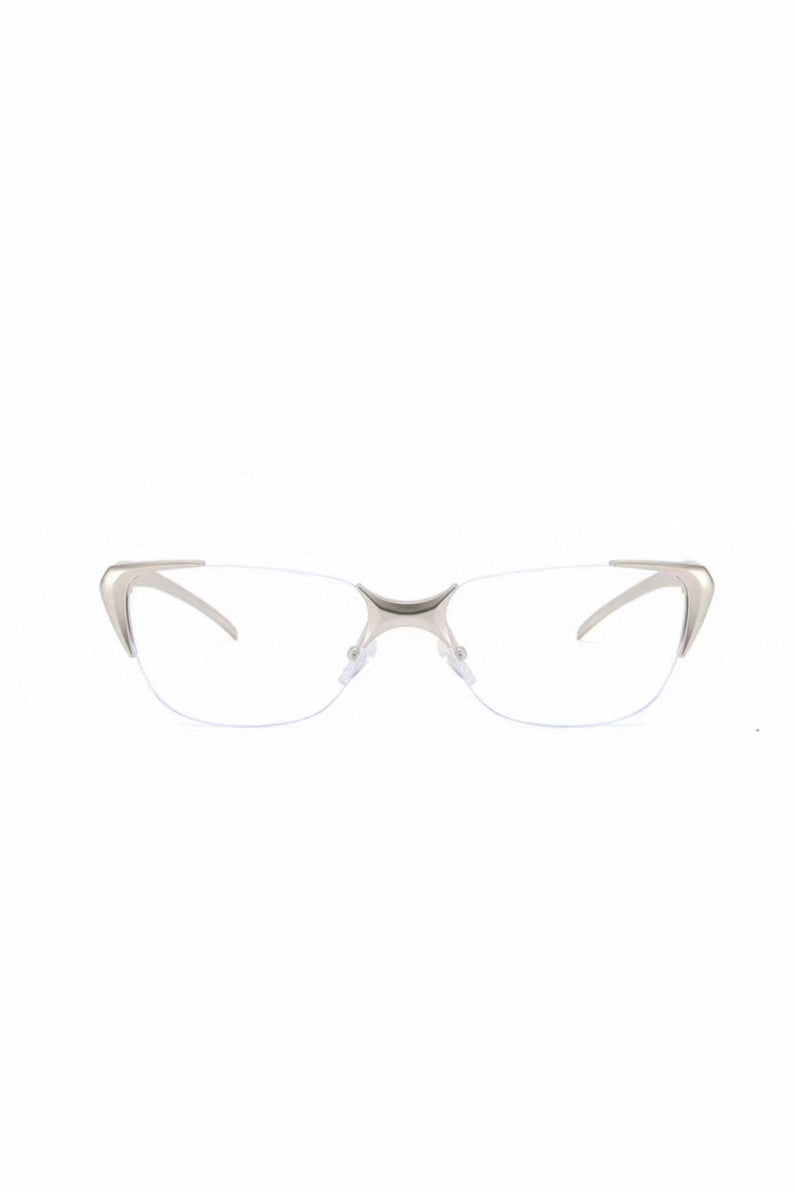 Aurex Silver Rimless Glasses