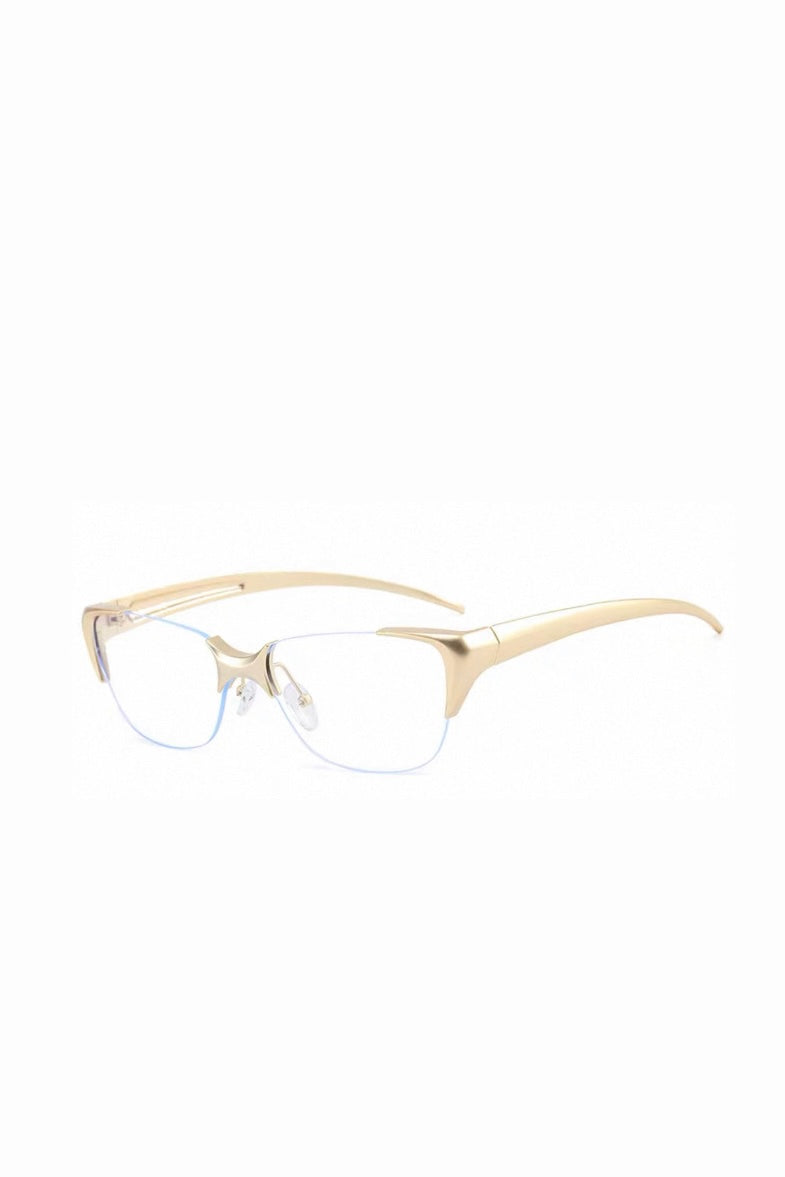 Aurex Gold Rimless Glasses