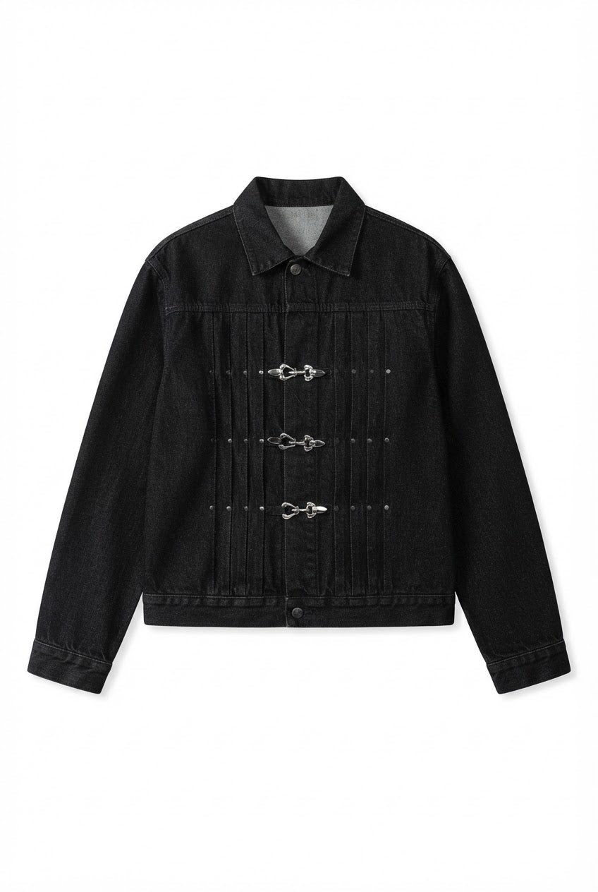 Noir Toggle Denim Jacket