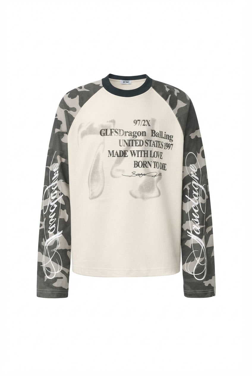 Archive Camo Raglan Tee