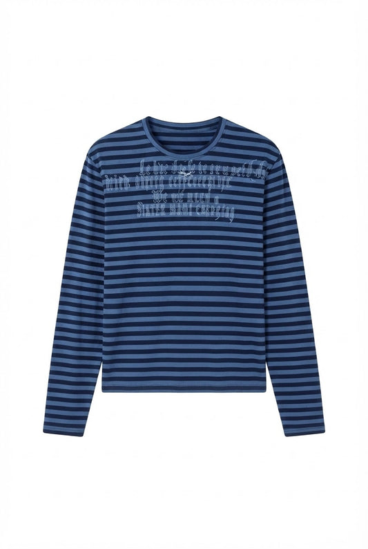 Noir Stripe Long Tee