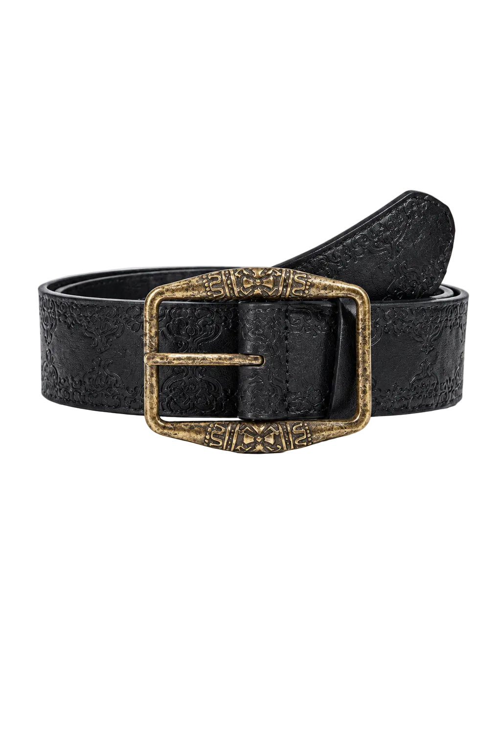 Vintage Embossed Leather Belt