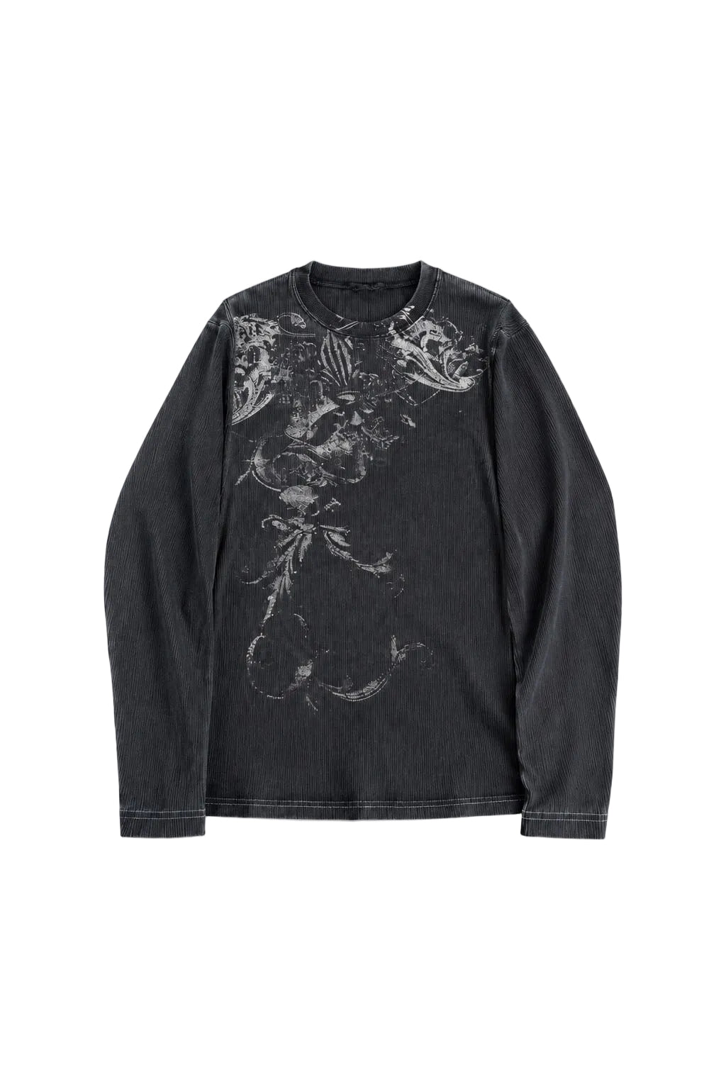 Faded Skull Graphic Long Sleeve